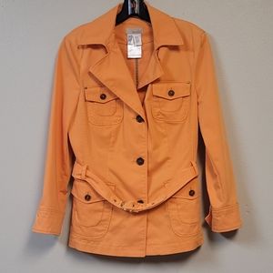Apriori Orange Pea Coat